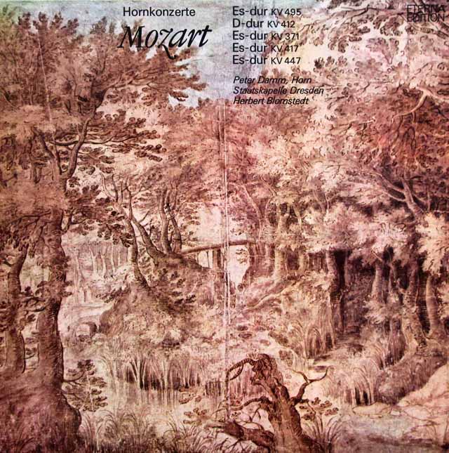 ダム&ブロムシュテットのモーツァルト/ホルン協奏曲集　 独ETERNA　2945　LP レコード