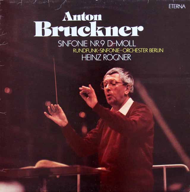 レーグナーのブルックナー/交響曲第9番　独ETERNA　2945　LP レコード