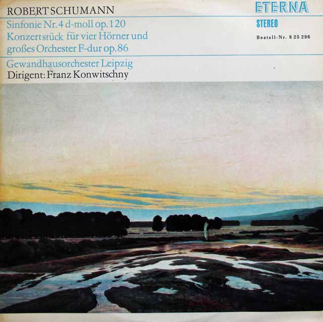 【テストプレス】コンヴィチュニーのシューマン/交響曲第4番ほか　 独ETERNA　2945　LP レコード