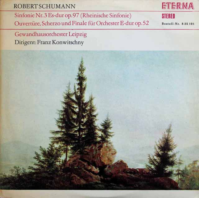 【テストプレス】コンヴィチュニーのシューマン/交響曲第3番「ライン」ほか　 独ETERNA　2945　LP レコード