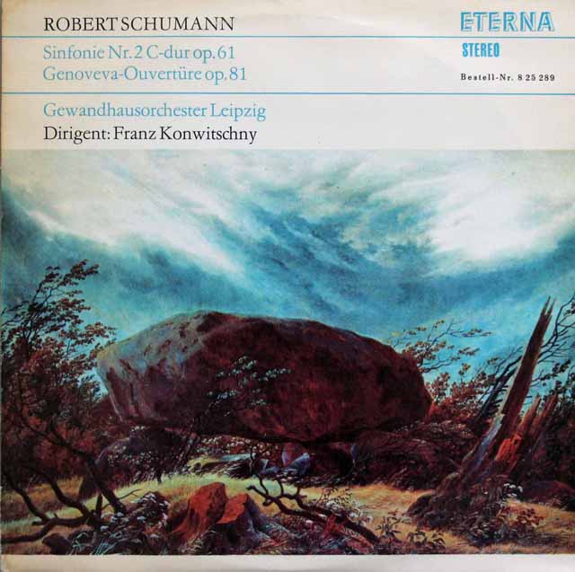 【テストプレス】コンヴィチュニーのシューマン/交響曲第2番ほか　 独ETERNA　2945　LP レコード