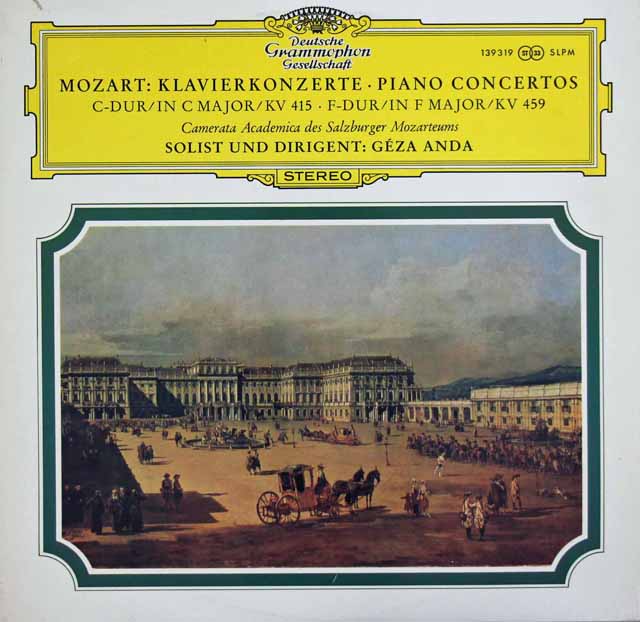 【テストプレス】アンダのモーツァルト/ピアノ協奏曲第13&19番　 独DGG　2945　LP レコード