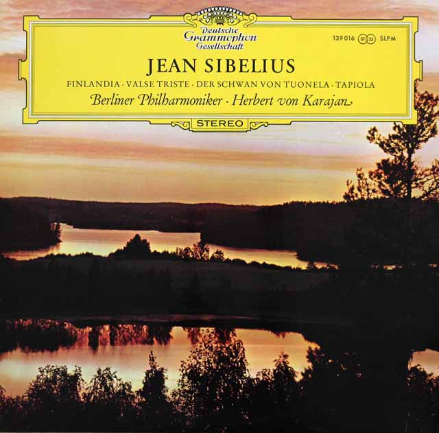 【テストプレス】　カラヤンのシベリウス/交響詩「フィンランディア」ほか　独DGG　2945　LP レコード
