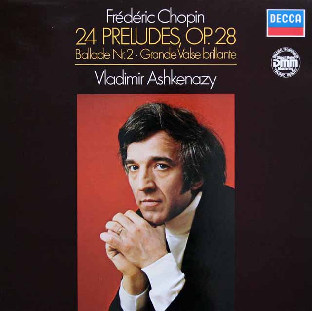 アシュケナージのショパン/24の前奏曲ほか　 独DECCA　2945　LP レコード