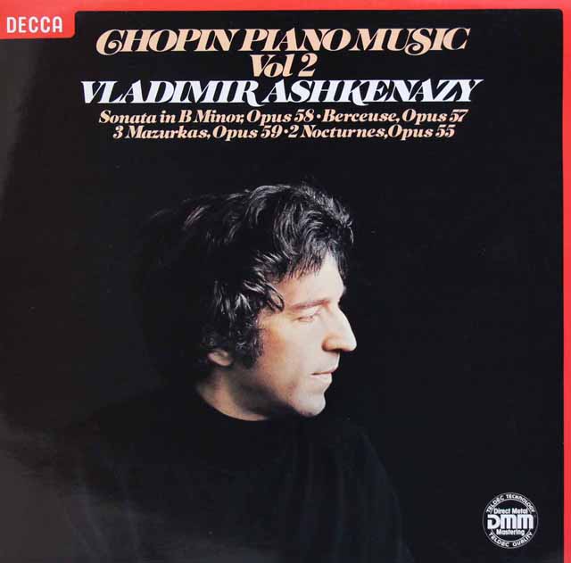 アシュケナージのショパン/ピアノ作品集（2）　独DECCA　2945　LP レコード