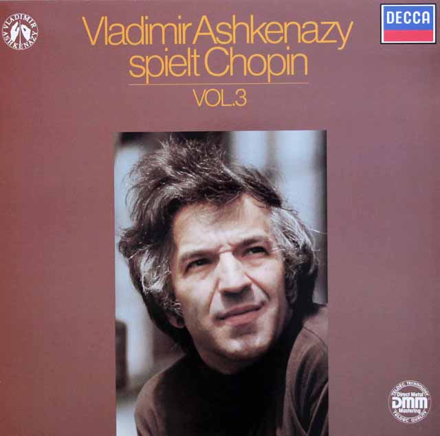 アシュケナージのショパン/ピアノ作品集 (3)　 独DECCA　2945　LP レコード