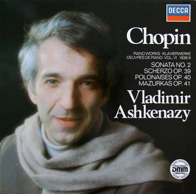 アシュケナージのショパン/ピアノ作品集 (6)　 独DECCA　2945　LP レコード
