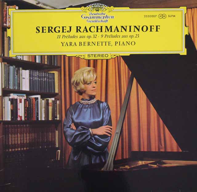 【テストプレス】　ベルネットのラフマニノフ/前奏曲集　独DGG　2947　LP レコード