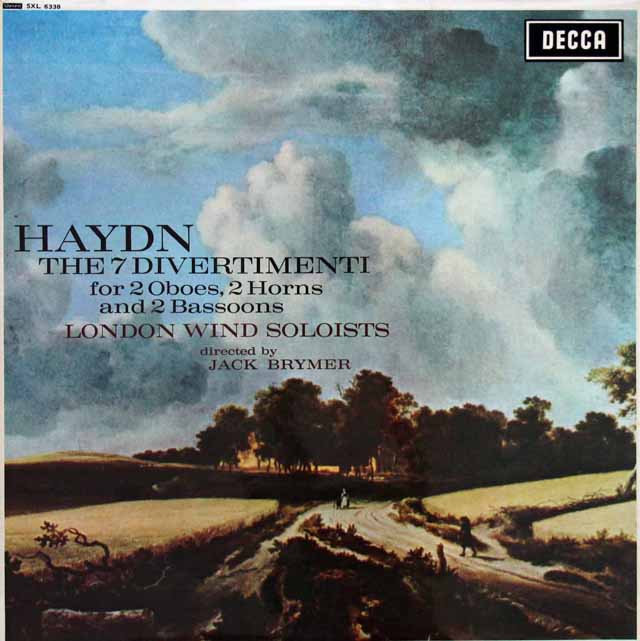 ブライマーのハイドン/管楽器のためのディヴェルティメント集　英DECCA　3395　LP レコード