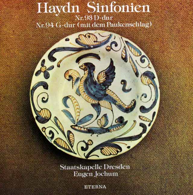 ヨッフムのハイドン/交響曲第93、94番「驚愕」　独ETERNA　3638　LP レコード