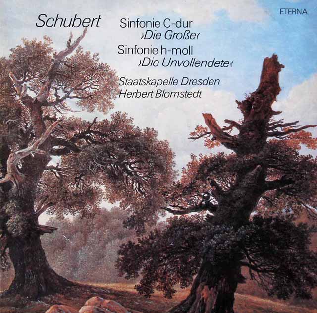 LP レコード ブロムシュテットのシューベルト/交響曲第8番「ザ・グレイト」&第7番「未完成」 独ETERNA 2948