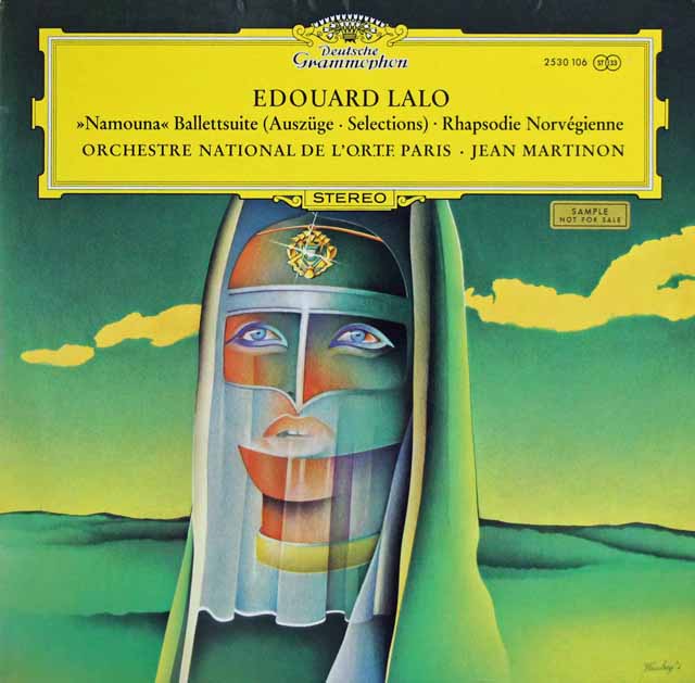 マルティノンのラロ/バレエ音楽「ナムーナ」ほか　独DGG　3395　LP レコード