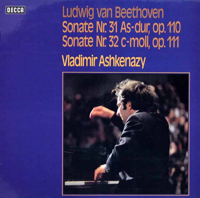 アシュケナージのベートーヴェン/ピアノソナタ第31&32番 　 独DECCA　2950　LP レコード