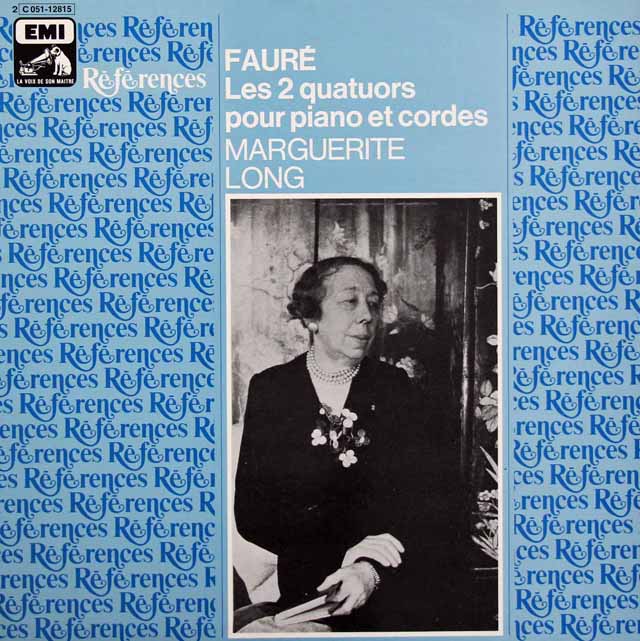 ロン&パスキエ・トリオらのフォーレ/ピアノ四重奏曲第1&2番 　仏EMI(VSM)　2996　LP レコード