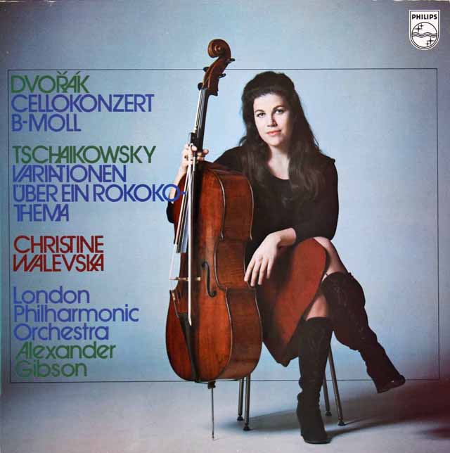 ワレフスカ、ギブソンのドヴォルザーク/チェロ協奏曲ほか　蘭PHILIPS　2996　LP レコード
