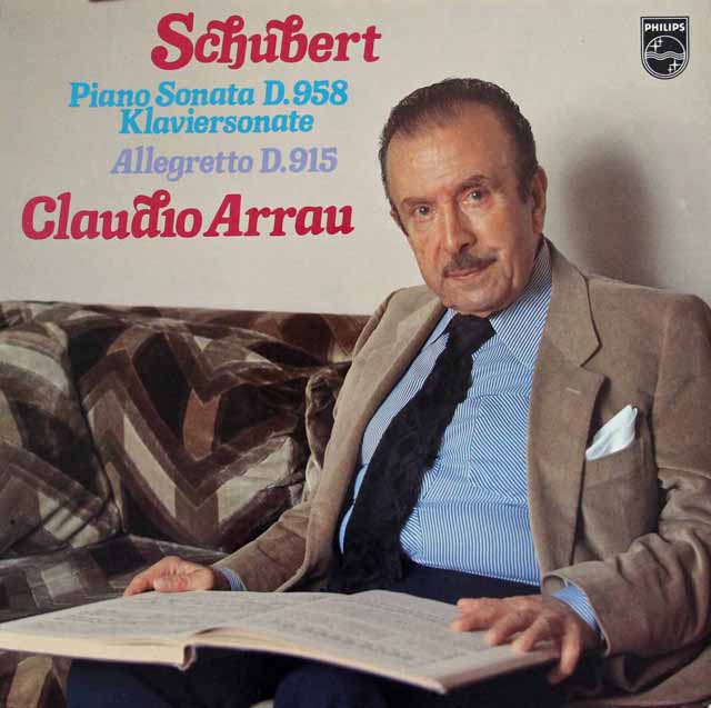 アラウのシューベルト/ピアノソナタ第19番ほか　蘭PHILIPS　3394　LP レコード