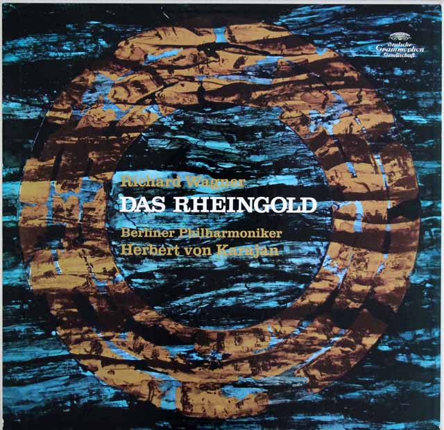 【サイン入り】　カラヤンのワーグナー/「ラインの黄金」全曲　独DGG　3003　LP レコード