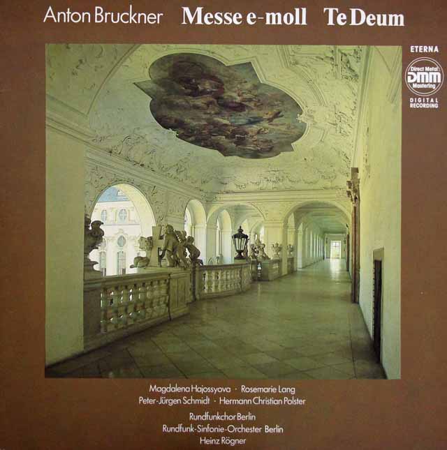 レーグナーのブルックナー/ミサ曲第2番&「テ・デウム」　 独ETERNA　3640　LP レコード