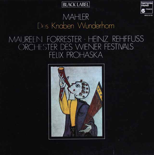 フォレスター&レーフスらのマーラー/「少年の不思議な角笛」　 仏HM　3004　LP レコード