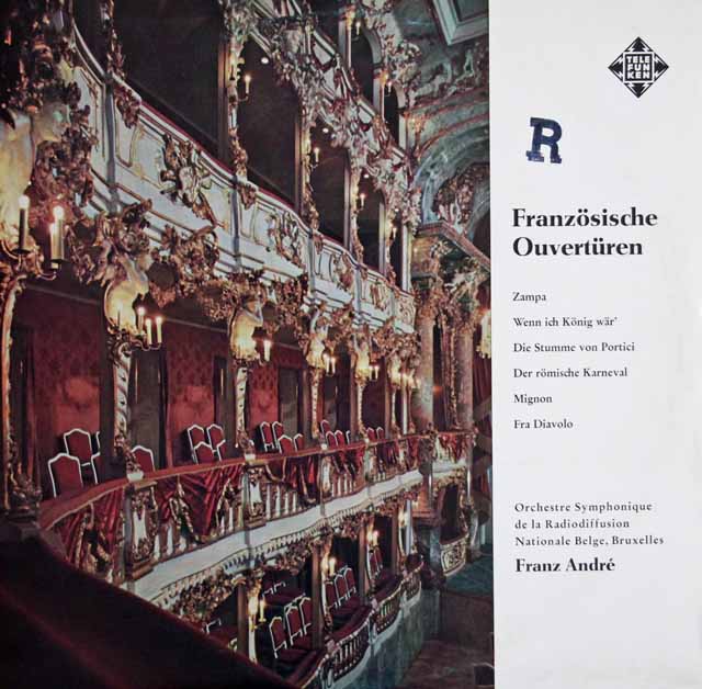 フランツ・アンドレのフランス序曲集　 独TELEFUNKEN　3640　LP レコード