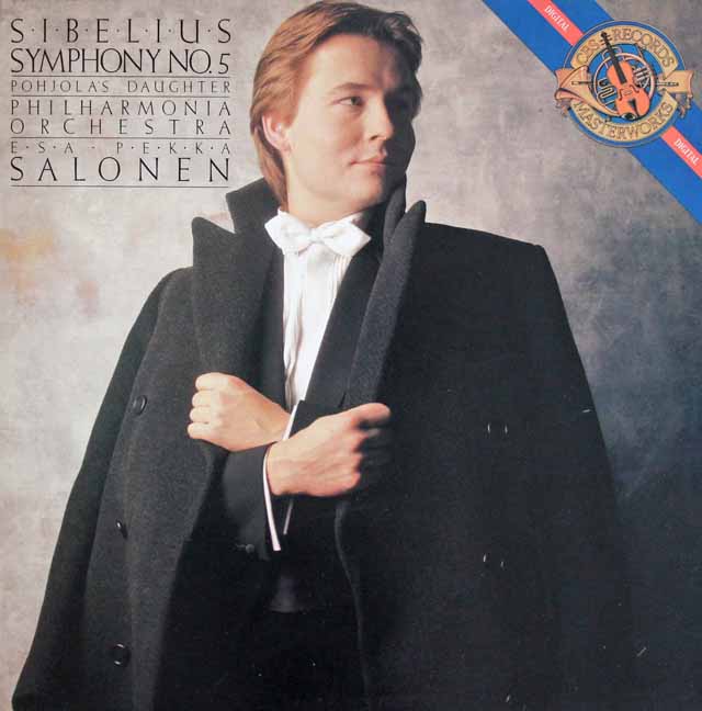サロネンのシベリウス/交響曲第5番ほか　 蘭CBS　3004　LP レコード