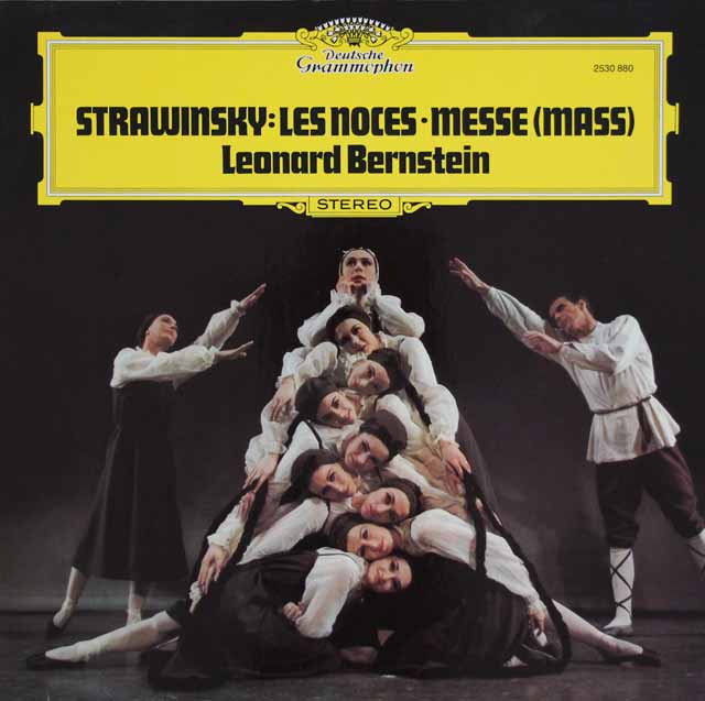 バーンスタインのストラヴィンスキー/「結婚」、「ミサ曲」　独DGG　3640　LP レコード