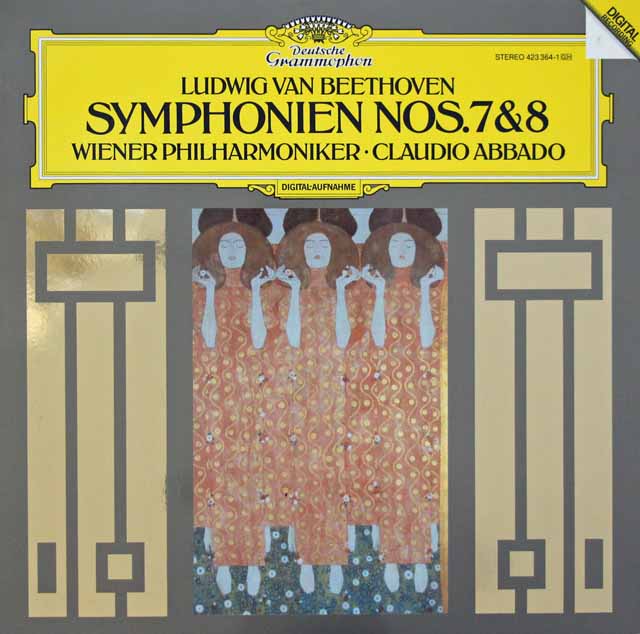 【テストプレス】　アバドのベートーヴェン/交響曲第7、8番　独DGG　3006　LP レコード