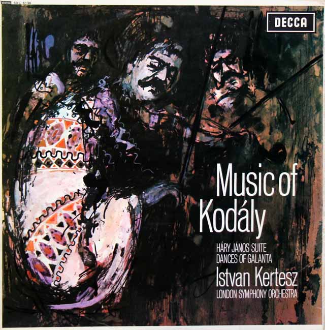 ケルテスのコダーイ/「ハーリ・ヤノーシュ」＆ガランタ舞曲集　 英DECCA　3393　LP レコード