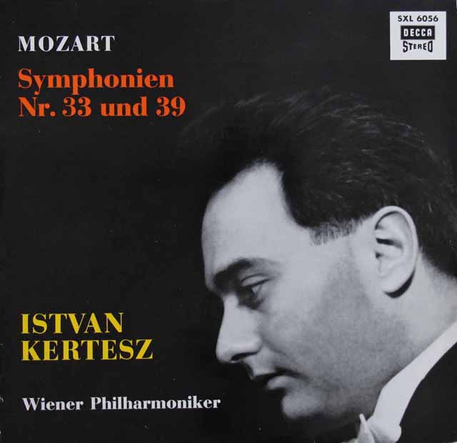 ケルテスのモーツァルト/交響曲第33&39番　 独DECCA　3006　LP レコード