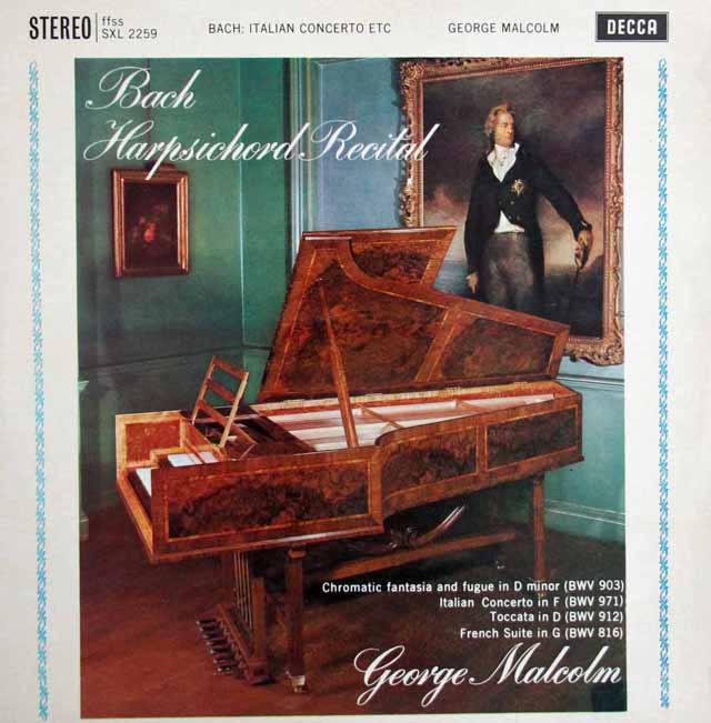 【オリジナル盤】　マルコムのバッハ/「イタリア協奏曲」ほか 　英DECCA　3393　LP レコード