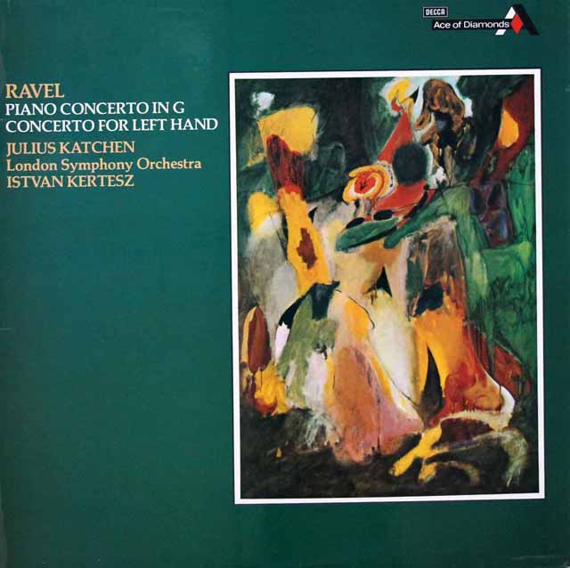 カッチェン、ケルテスのラヴェル/左手のための協奏曲ほか　英DECCA（Ace of Diamonds）　3701　LP レコード