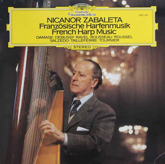 サバレタのフランスのハープ音楽 　独DGG　3393　LP レコード
