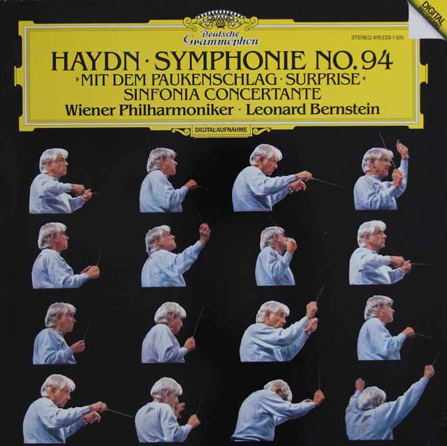 バーンスタインのハイドン/交響曲第94番「驚愕」ほか　独DGG　3701　LP レコード