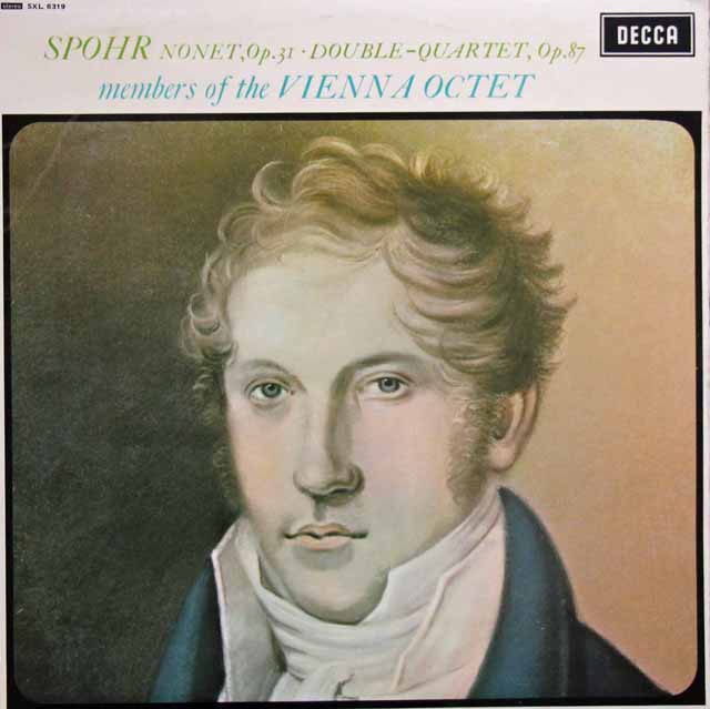 【オリジナル盤】ウィーン・オクテット（八重奏団）のシュポーア/九重奏曲ほか 　英DECCA　3393　LP レコード