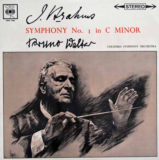 ワルターのブラームス/交響曲全集（ばら4枚組） 　英CBS　3393　LP レコード