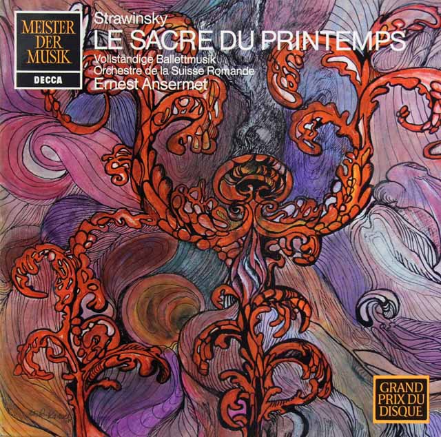 アンセルメのストラヴィンスキー/「春の祭典」  　独DECCA　3009　LP レコード