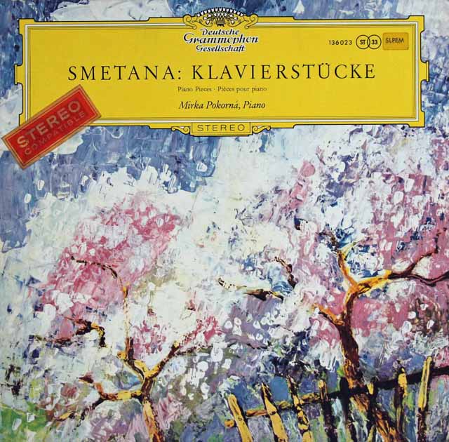 【細ステレオ】ポコルナのスメタナ/ピアノ小品集  　独DGG　3009　LP レコード