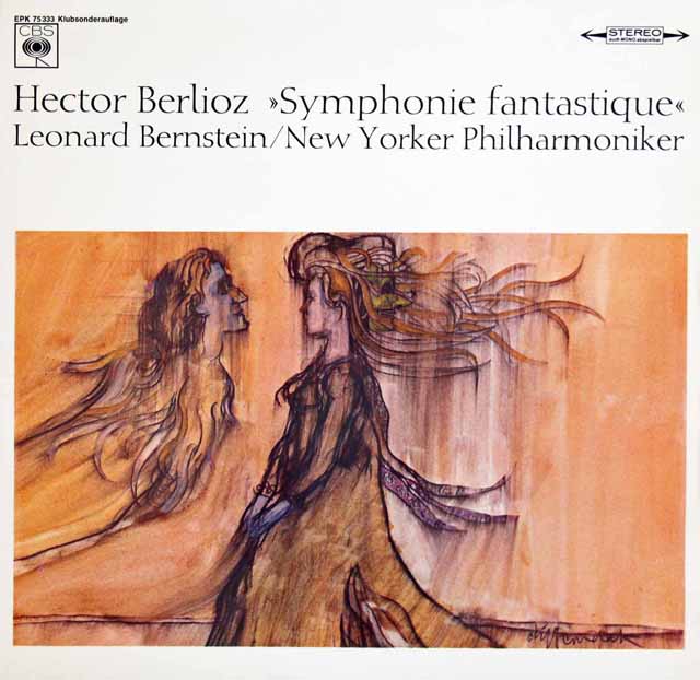 バーンスタインのベルリオーズ/幻想交響曲  　独CBS　3009　LP レコード