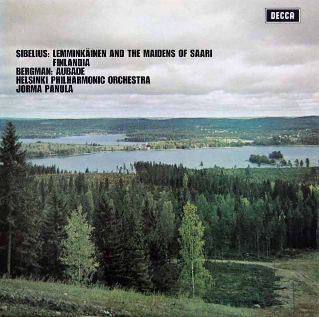 パヌラのシベリウス/「レンミンカイネンと島の乙女」&「フィンランディア」ほか  　英DECCA　3011　LP レコード