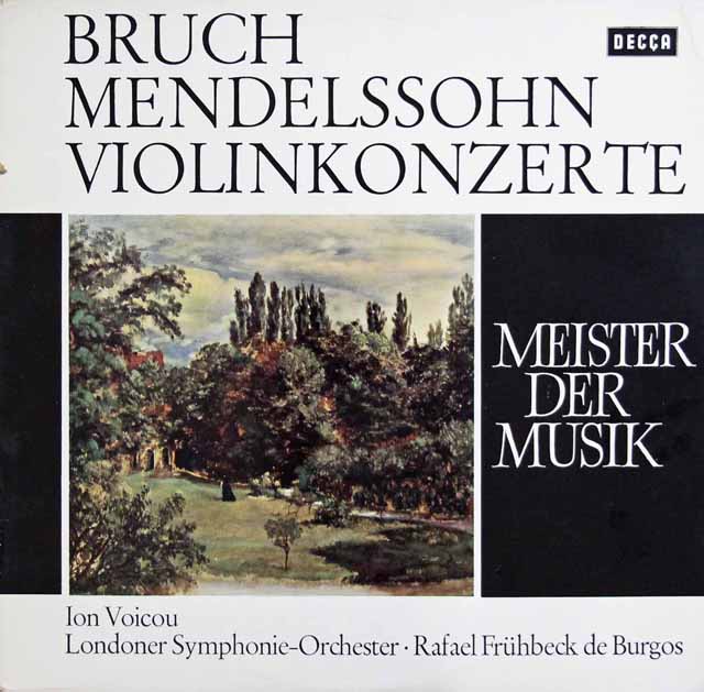 ヴォイク、ブルゴスのメンデルスゾーン、ブルッフ/ヴァイオリン協奏曲集　独DECCA　3703　LP レコード