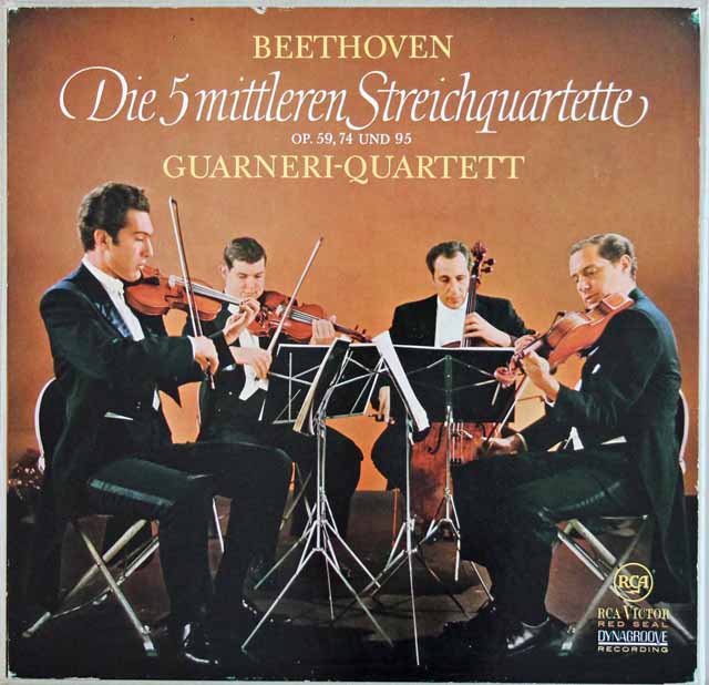 ガルネリ四重奏団のベートーヴェン/中期弦楽四重奏曲集　独RCA　3713　LP レコード