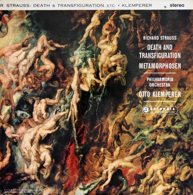 クレンペラーのR.シュトラウス/「死と変容」&「メタモルフォーゼン」　英Columbia　3012　LP レコード