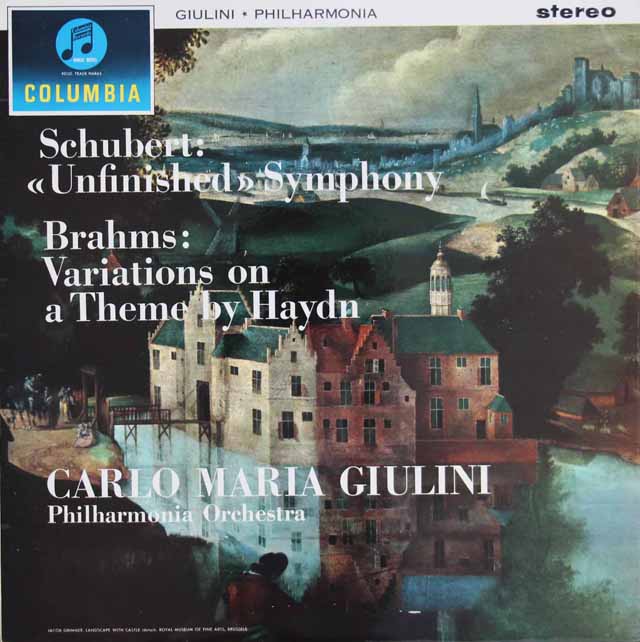 【オリジナル盤】ジュリーニのシューベルト/交響曲第8番「未完成」ほか　英Columbia　3012　LP レコード