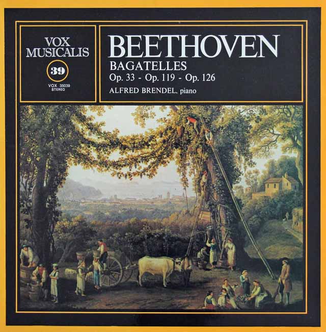 ブレンデルのベートーヴェン/バガテル集　仏VOX　3012　LP レコード