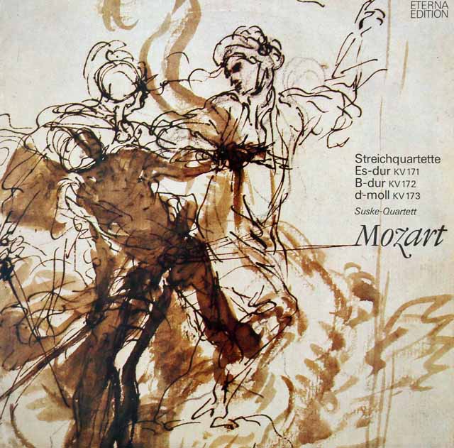 ズスケ四重奏団のモーツァルト/弦楽四重奏曲第11～13番　独ETERNA　3012　LP レコード