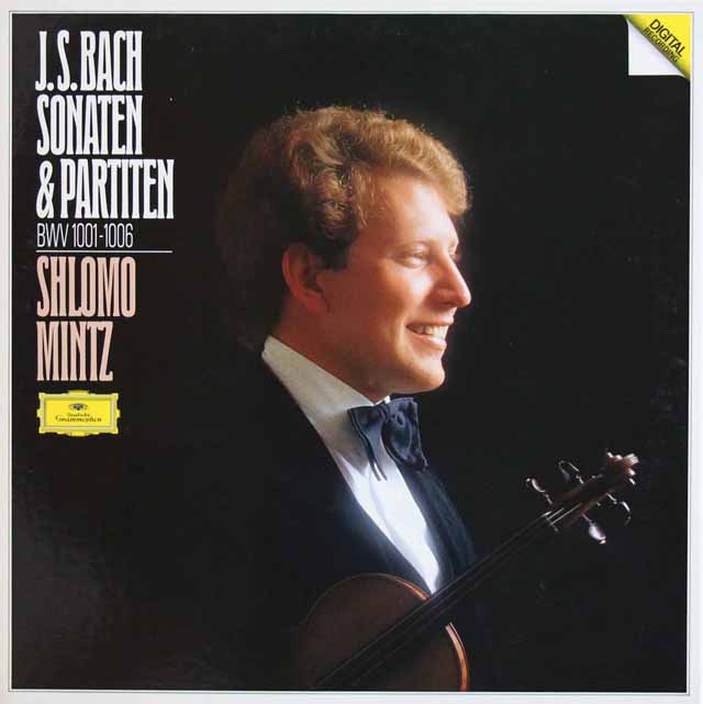 ミンツのバッハ/無伴奏ヴァイオリンソナタとパルティータ集　独DGG　3713　LP レコード