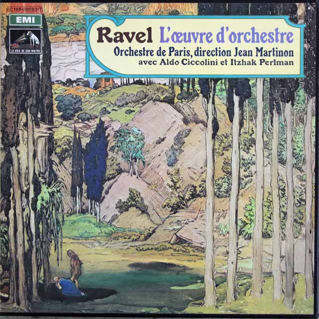 マルティノンのラヴェル/管弦楽曲集　仏EMI　3012　LP レコード