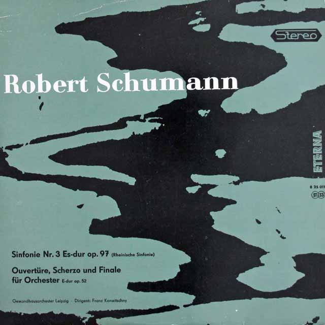 コンヴィチュニーのシューマン/交響曲第3番「ライン」ほか　独ETERNA　3013　LP レコード
