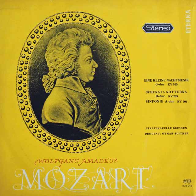 スウィトナーのモーツァルト/「アイネ・クライネ・ナハトムジーク」ほか　独ETERNA　3013　LP レコード