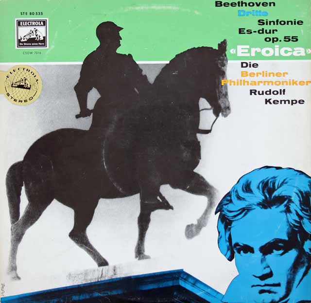 【独最初期盤】　ケンペのベートーヴェン/交響曲第3番「英雄」　独ELECTROLA　3714　LP レコード